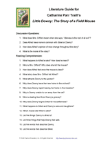 Literature Guide for Little Downy: The Story of a Field Mouse
