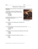 Michaelmas Traditions Quiz