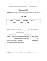 Muhammad XI Research Activity