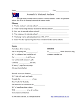 Australia's National Anthem