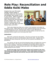 Role Play: Reconciliation and Eddie Koiki Mabo