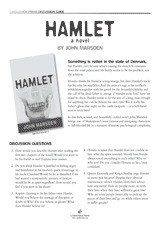 Hamlet: A Novel Discussion Guide