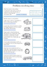 telling and measuring time worksheets resources teachervision