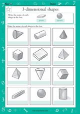 Naming 3-Dimensional Shapes III (Grade 2)