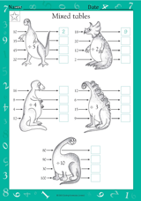 Mixed Tables: Dinosaur Division (Grade 2)