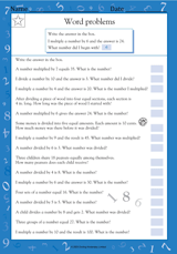 Multiplication & Division Word Problems I