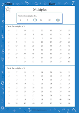 Multiples of 3 & 4