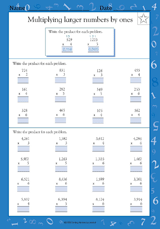 Times Tables 2-6: Multiplying Large Numbers by Ones