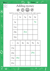 Adding Money (Grade 1)