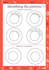 Identifying the Patterns II - Kindergarten Worksheet - TeacherVision