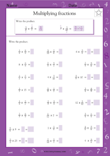 Multiplying Fractions (Grade 5)