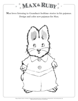 Max & Ruby Coloring Page