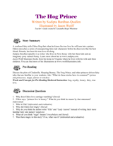 The Hog Prince Teacher's Guide