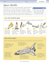 Space Shuttle Worksheet