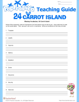 Missing Vocabulary: 24 Carrot Island