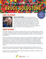 Common Core Teacher's Guide to the Books of Bruce Goldstone