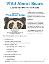 Wild About Bears Activity & Discussion Guide