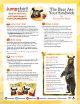 The Bear Ate Your Sandwich Activity Guide