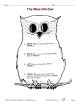 The Wise Old Owl: Steps to Problem Solving
