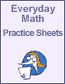 Everyday Math Practice Sheets Book on the Run