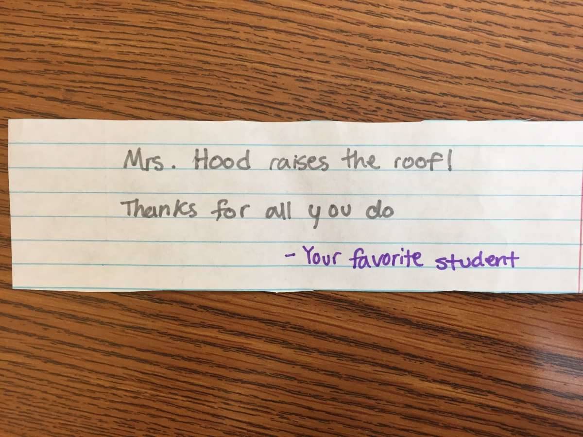 The rewards of teaching include student appreciation