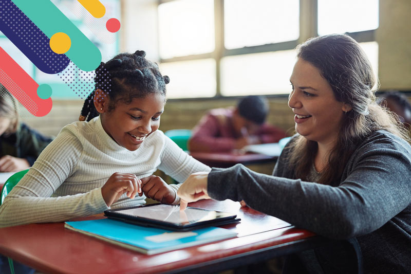 Teacher and student learning together