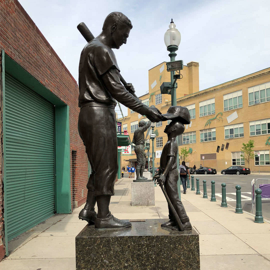 statue at Fenway Park