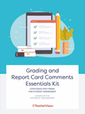 report card comments and grading essentials kit