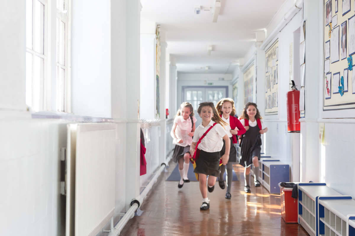 excited kids towards the end of the school year