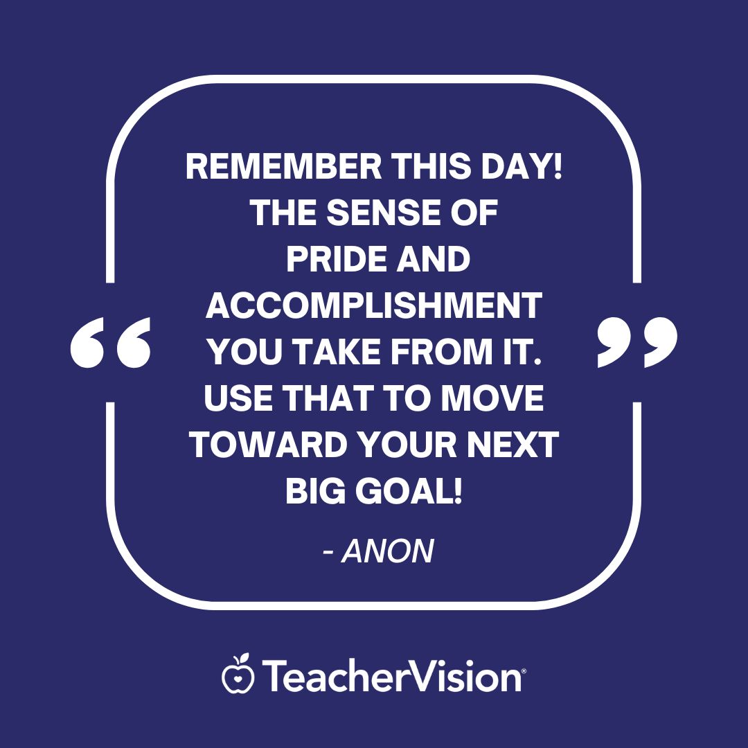 Kindergarten graduation quote to print for your child's kindergarten graduation.