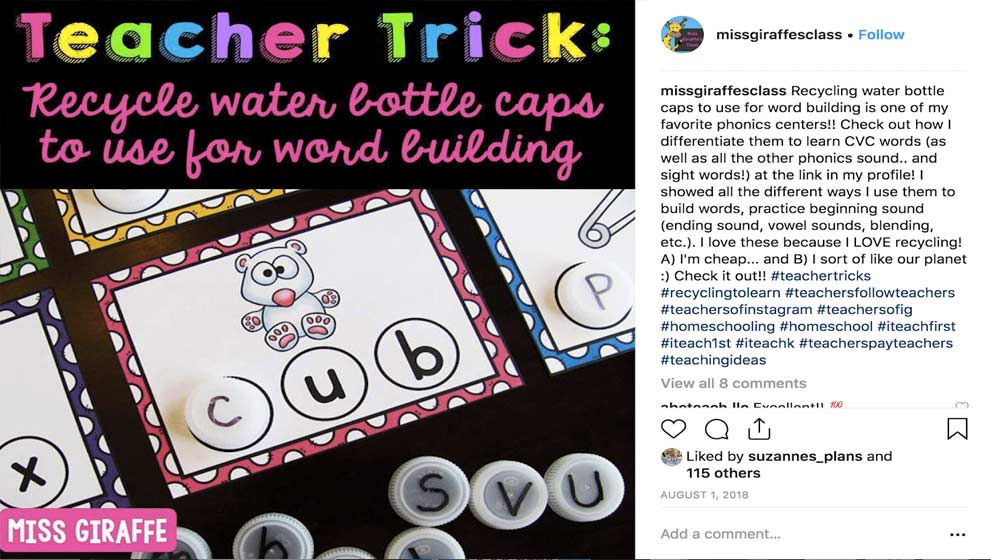 Instagram Recycle Bottle Phonics
