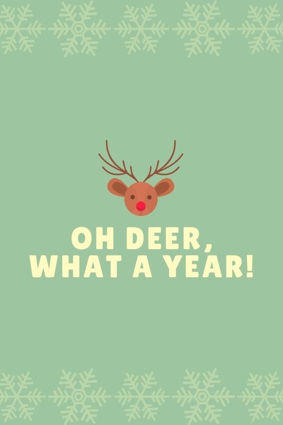 Christmas Card Day 2021 - Oh deer, what a year