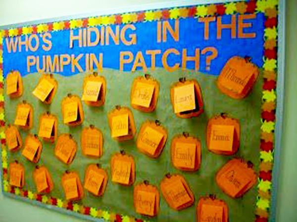 fall bulletin board ideas