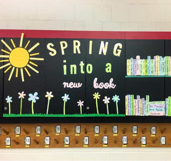 Spring Into A Good Book Printable Classroom Bulletin Board Kit