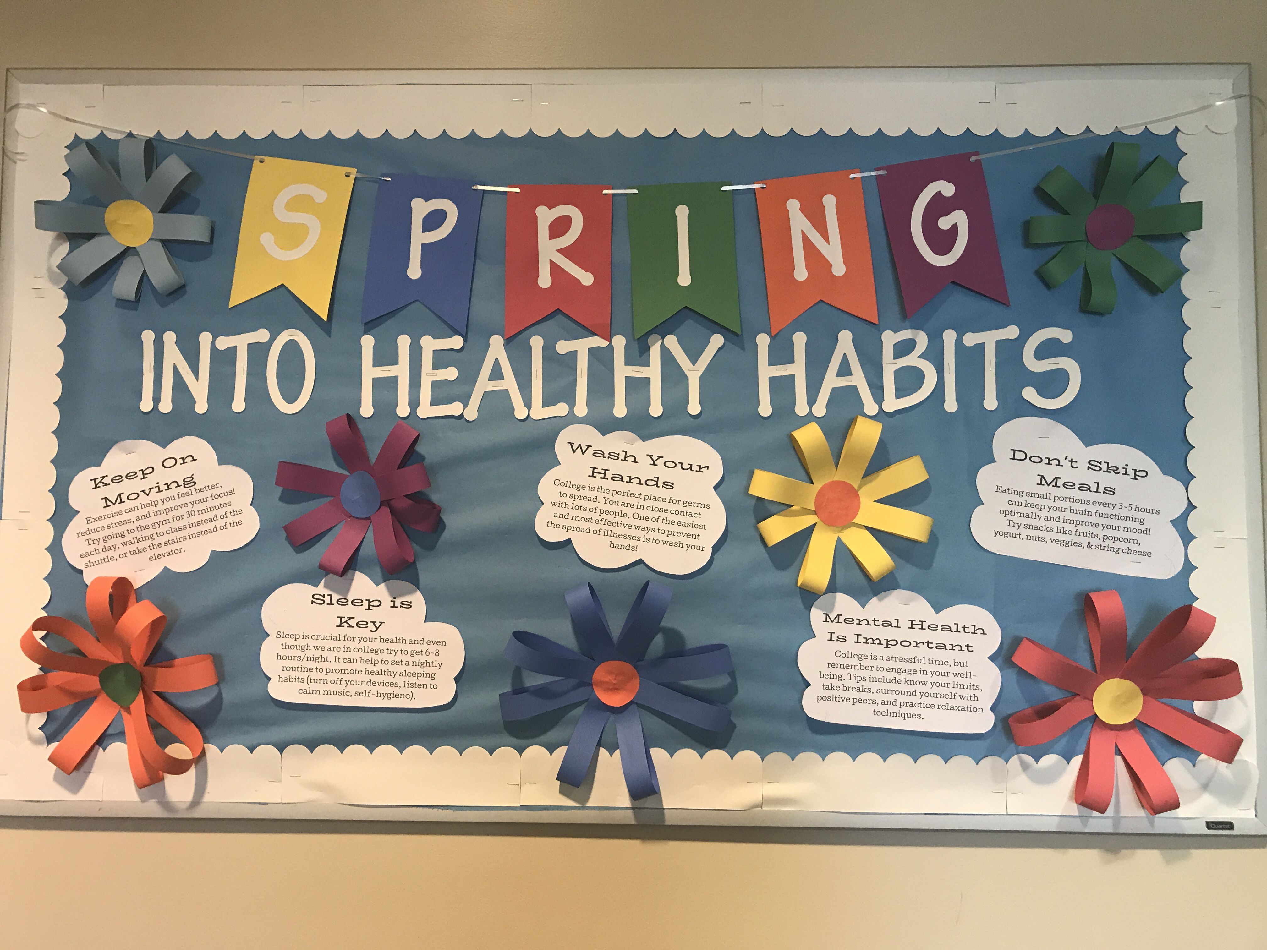 Spring into Healthy Habits bulletin boards