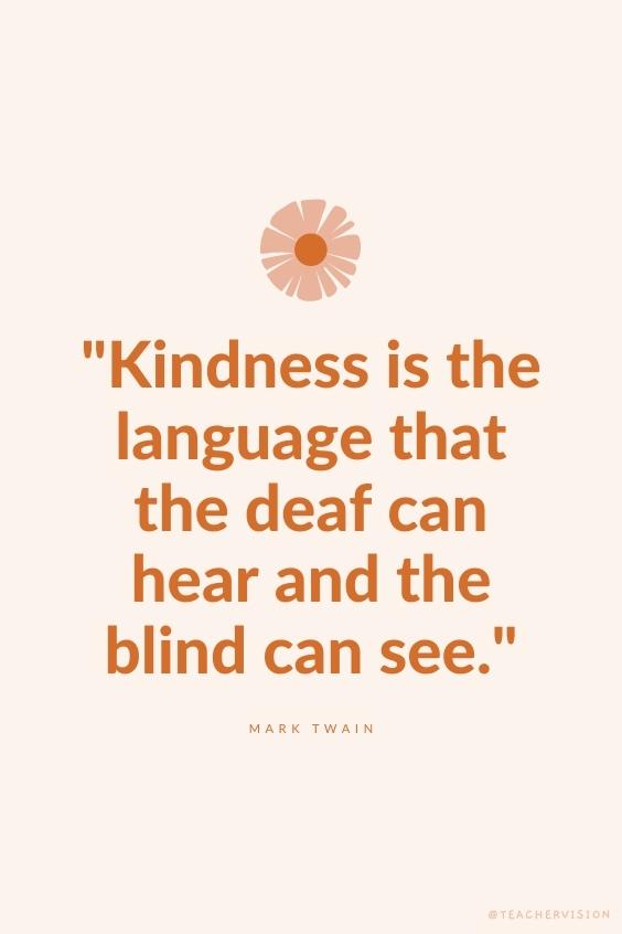 world kindness day quote kindness is the language
