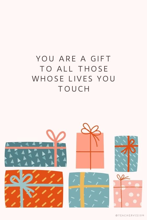 Christmas Card Day 2021 - You are a gift to all those whose lives you touch