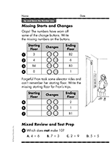 Missing Starts and Changes