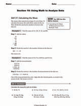 Section 10: Using Math to Analyze Data