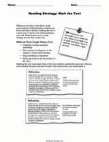 Reading Strategy: Mark the Text