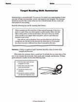 Target Reading Skill: Summarize