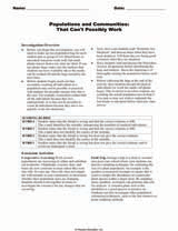 Populations and Communities: That Can't Possibly Work
