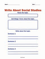 Write About Social Studies