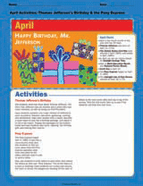 April Activities: Thomas Jefferson's Birthday &amp; the Pony Express