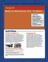August Activities: March on Washington and the Appalachian Trail