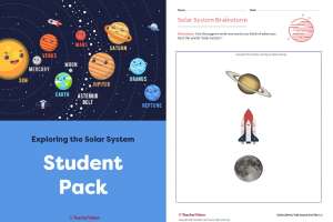Student Pack - Exploring the Solar System Project-Based Learning Lesson