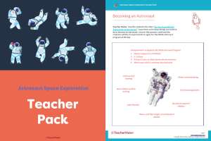 Teacher Pack - Astronaut Space Exploration Project-Based Learning Lesson