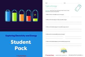 Student Pack - Exploring Electricity and Energy Project-Based Learning Lesson