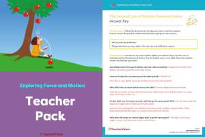 Teacher Pack - Exploring Force and Motion Project-Based Learning Lesson