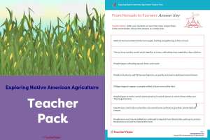 Teacher Pack - Exploring Native American Agriculture Project-Based Learning Lesson